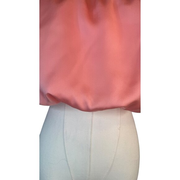 2/$30 NWT WAYF Off-Shoulder Pink Medium Chiffon Top Dainty - Picture 9 of 13